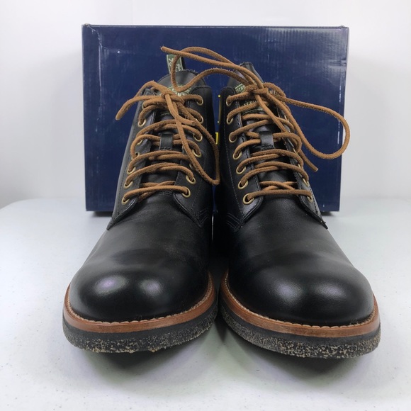 Polo Ralph Lauren Men Combat Boots RL Army Leather - Picture 4 of 9